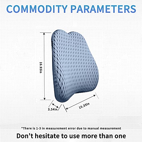 XINJUN Memory Foam car Lumbar Support Pillow Memory Foam Back Cushion