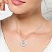 YFN Sterling Silver I Love You to the Moon and Back Heart Pendant Necklace 18