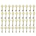 Mmei 40 pcs Large Antique Gold Steampunk Vintage Skeleton Keys for DIY Wedding Party Gifts Jewelry Necklace Pendants Decoration (4 Different Style x 10)