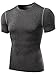 NELEUS Men's 3 Pack Workout Athletic Compression Shirts,003 Black,Grey,Blue,US L,EU XL