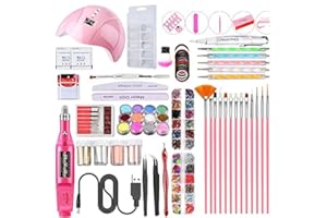 Major Dijit Portable USB Electric Nail Drill Set Polish Pen File Kit,36W Nail Lamp Gel Manicure Dryer Lamp,Acrylic Nail 3D Art Drill Dryer Manicure Supplies, Nail Files Tool Polish Decorating