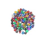Nobe - 126 Polyhedral Dice - 18 Complete Different Sets =D4 D6 D8 D10 D12 D20 D% D&D RPG Math MTG