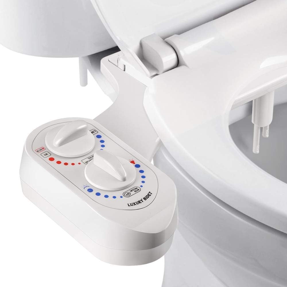 Self Cleaning Nozzle Bidet addon Dual Nozzle NonElectric Manual