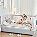 MAYbabe Bed Rails for Toddlers-Extra Long and Tall Infants Guardrail. for The Foot of Cal King (70in-1 Pack)