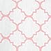 Trend Lab 100% Cotton Pink Sky Quatrefoil Changing Pad Cover, Pink/White