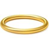 munone 2mm Handmade Wedding Bands for Women Men, 18k Gold Plated Titanium and Stainless Steel Pinky Dome Comfort Daily Ring