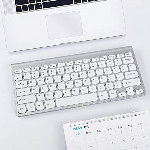GEEKLIN Wireless Keyboards and Mouse Combo,2.4G Portable Slim Wireless Keyboard Mouse for Windows, pc,Ergonomic Design.