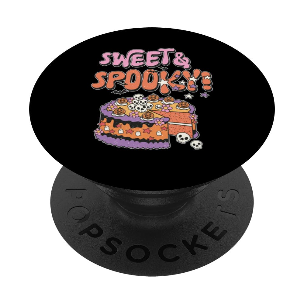 & Spooky Spooky Halloween Creepy Ghostly Sweet Design PopSockets Swappable PopGrip