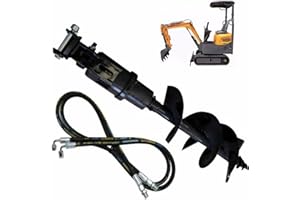 GZWSGHH Mini Excavator Auger for 0.8 to 1.5 Tons Excavators,Augers Diameter 300mm & Excavator Attachment,for Digging Holes,Drilling Piles