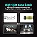 KaTur 2pcs H1 Fog Light Driving Daytime Running Lights 6000K DC 12V-24V 900 Lumens Base Super Bright 3014 78SMD Lens LED Bulbs Car Xenon White