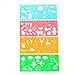 Tosnail Plastic Stencils Drawing Stencil for Kids - Pack of 24 pcs