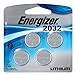 Energizer 2032BP-4 3 Volt Lithium Coin Battery - Retail Packaging (2 x Pack of 4)