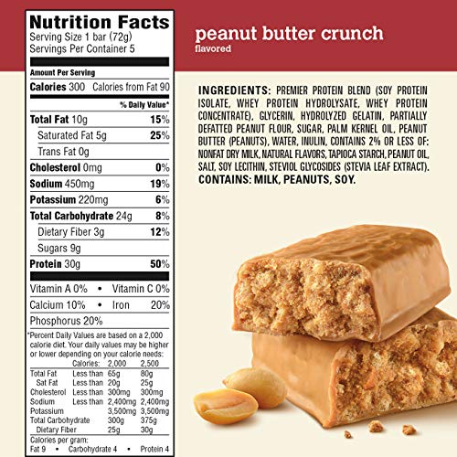 5 Premier+Protein+Peanut+Butter+Crunch