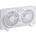 Genesis Twin Window Fan with 9 Inch Blades, High Velocity Reversible AirFlow Fan, LED Indicator Lights Adjustable Thermostat & Max Cool Technology, ETL Certified primary