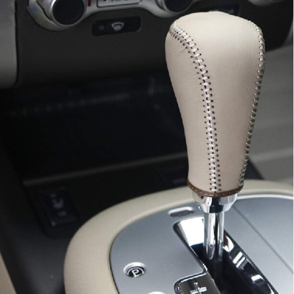 JUIYLP Case for Nissan Murano Automatic Gear Shift Collars covers leather DIY gearshift Knob Cover Car styling accessories
