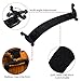 Violin Shoulder Rest Adjustable for 3/4-4/4 Size Violin, 13-14 Inch Viola Shoulder Rest, Fiddle Violin Shoulder Pad with Collapsible Feet for Violinist/Begginer Newbie Violin Player - Black