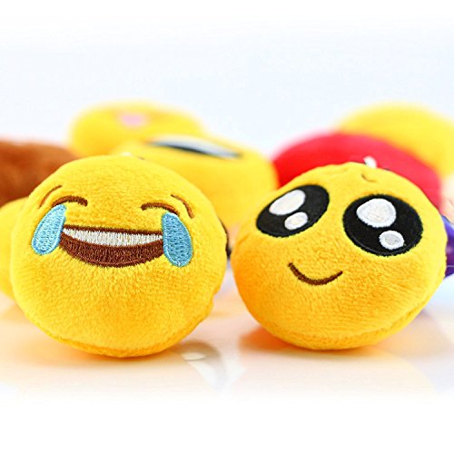 Dreampark Emoticon Party Favors, Emoticon Keychain 100 Pack Mini Plush  Carnival Prizes for Kids Birthday Party