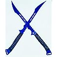 DamaskerUS 2pc Ninja Swords Set 27" Full Tang Stainless Steel Blades with Sheath/Magnetic