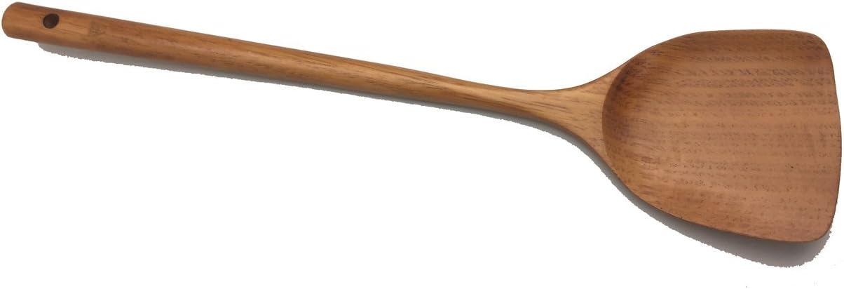 JapanBargain 4080, Wooden Long Cooking Spatula Turner, 14.75-inch