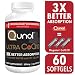 Qunol Ultra CoQ10 100mg, 3x Better Absorption, Patented Water and Fat Soluble Natural Supplement Form of Coenzyme Q10, Antioxidant for Heart Health, 60 Count Softgels