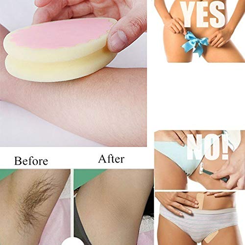 Keepfit 1 Pieces Hair Removal Sponge Depilation Pads Painless Hair Removal Sponge for Face, Leg, Arm and Body Physical Hair Removal Tool, 2021 New Face & Body Hair Depilatories (A)