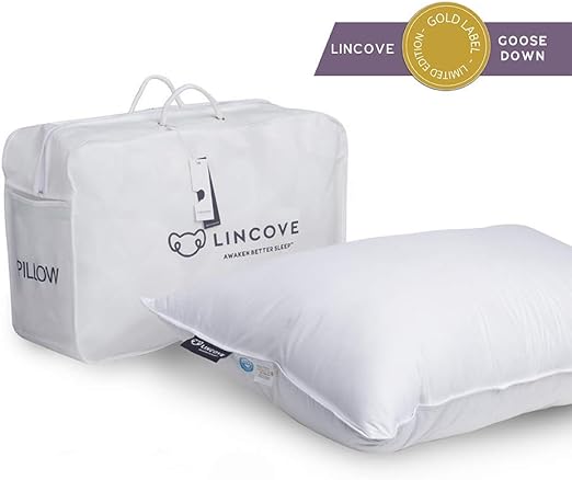 Amazon Com Lincove 100 Goose Down Luxury Sleeping Pillow 800