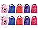 Moolecole 10pcs Rose Shopping Bag Foldable Bag Handle Bags Colorful Reusable Eco Bags Shoulder Tote