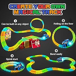 Kids Race Car Track with Flexible Track,Race Car