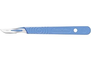SWANN-MORTON Swann Morton #10 Disposable Surgical Scalpel with Blade - Sterile Dermaplane Blade for Face, Dermaplaning for Women & Men, Beauty Tools for Estheticians - Individually Packed, Box of 10