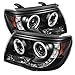 Spyder 5030283 Toyota Tacoma 05-11 Projector Headlights - CCFL Halo - LED (Replaceable LEDs) - Black - High H1 (Included) - Low H1 (Included)