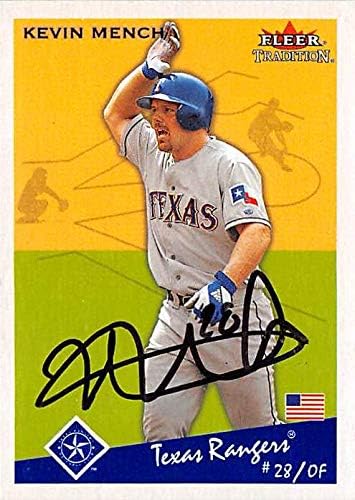 Kevin Mench Autographed Baseball Card Texas Rangers 2002 Fleer Tradition U154 At Amazon S Sports Collectibles Store
