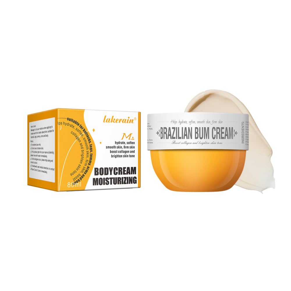 Bum Bum Cream, Moisturizing Body Cream Brighten Body Skin Repair, Smoothing Bum Cream, Lift, Firm, and Reduce Cellulite for a Beautiful Derriere, Long-lasting Fragrance Bum Bum Cream 80ML(#1)