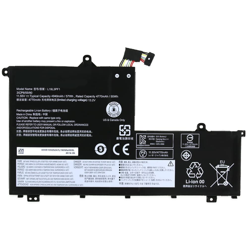 XITAIAN L19L3PF1 3ICP6/55/90 4940mAh 57Wh 11.55V Replacement Laptop Battery Compatible with Lenovo Wei 6 Wei 6-14-IML Notebook