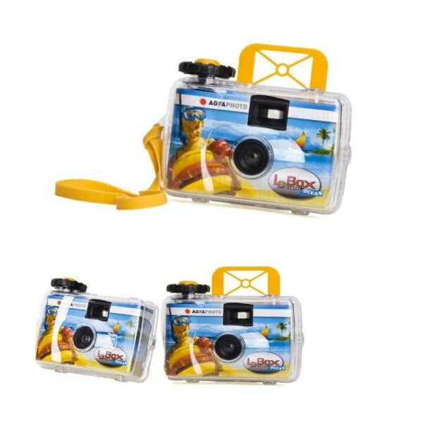 Agfa 'LeBox Ocean', staubdichte und wasserdichte Outdoor-Einwegkamera, 27 Aufnahmen ISO400, 2 Stück Vorteilspack – Bild 3