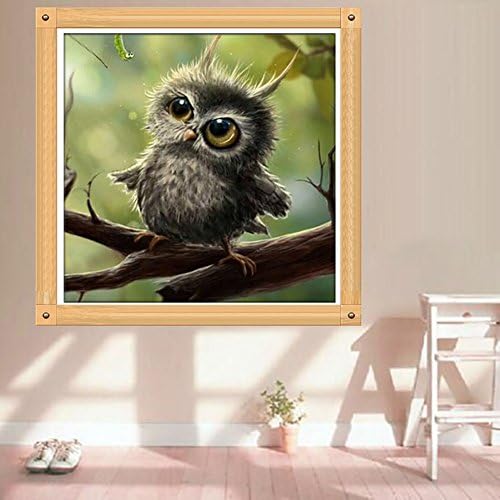 Logres Owl 5D Diamond Painting Embroidery Cross Stitch DIY Art Craft Home Wall Decor