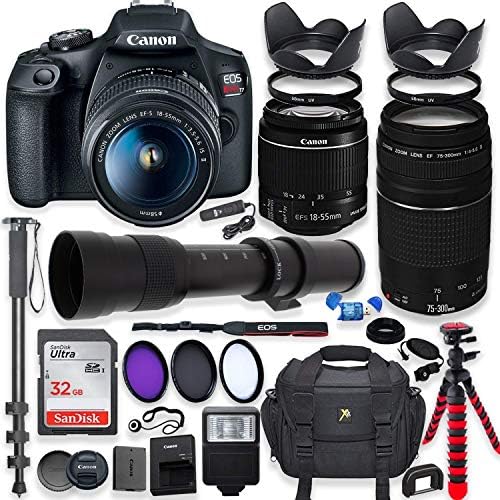 Canon EOS Rebel T7 DSLR Camera with 18-55mm is II Lens Canon EF