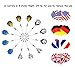 Misayar ARIZZ 12 Pcs Soft Tip Darts 17 Grams with 8 Style 24 Flights and 24 Soft Tip Points for Electronic Dartboards