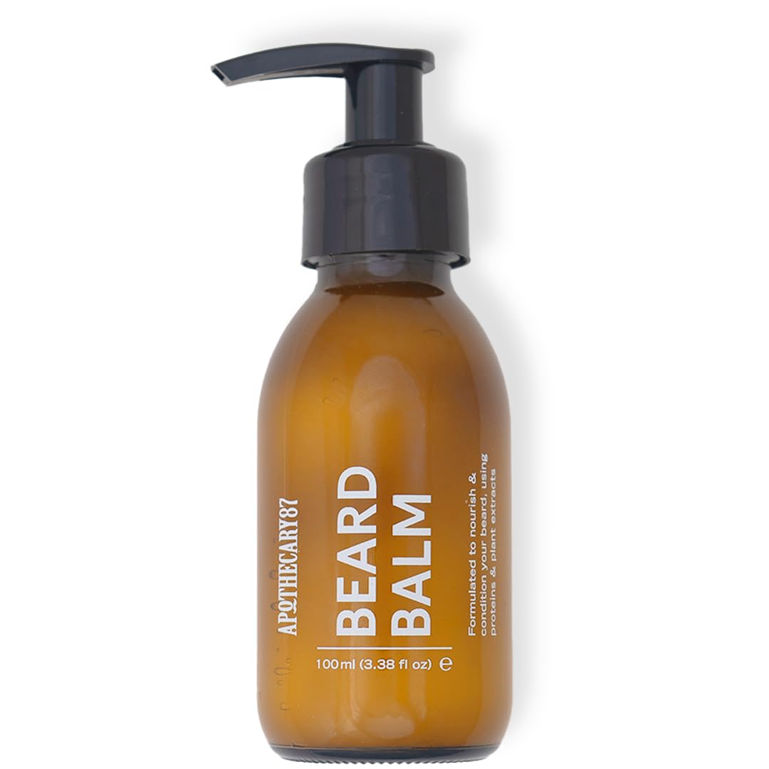 Apothecary 87 Beard Balm | Moisturising Beard Conditioner & Beard Moisturiser | Premium Formulation With Plant Extracts | Nourishes, Softens and Conditions, Reduces Irritation | 100ml