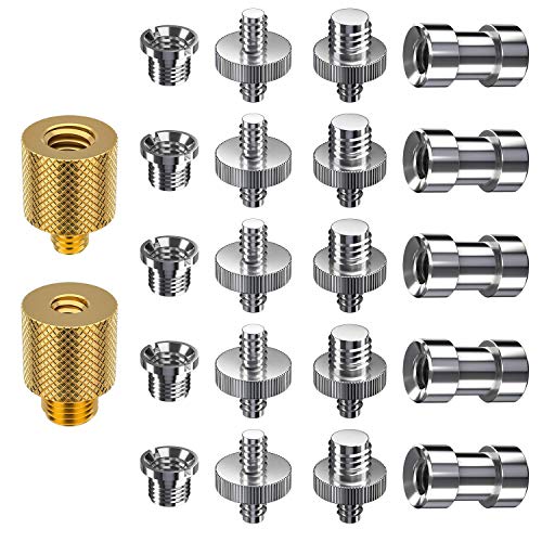 muscccm Camera Screw, 22 Pcs Tripod Screw Adapter Converter Screws Pack