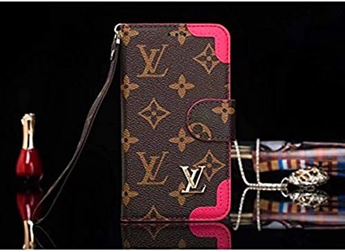iPhone X/10 Case, Luxury Flowers Pattern Wrist Strap Leather Wallet Case Flip Folio Case Cover with Card Slot Holder and Stand for iPhone X with Magnetic Closure (Red)