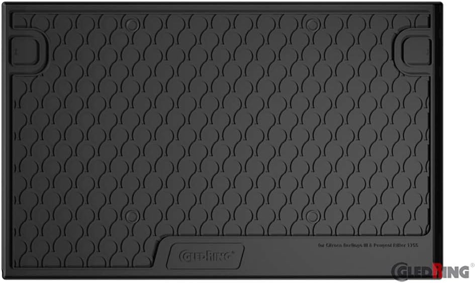 Gledring Rubbasol (Rubber) Boot Mat compatible with Citroën Berlingo (M 5-persons) & Opel Combo MPV & Peugeot Rifter (Standard) 9/2018- & Fiat Doblo MPV 2022- & Toyota Proace City Verso 2019 - Image 3