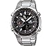 Casio Men's Edifice Steel Analog-Digital Multi-Function Orange Accents