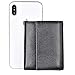 Women Small Wallet Genuine Leather Wallets Trifold Slim Credit Card Holder (Black)