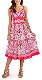 Pistachio Women's Sun Flower Flowing Knee Length Summer Dress