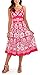 Pistachio Women's Sun Flower Flowing Knee Length Summer Dress