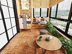 Interbuild Acacia Hardwood Interlocking Patio Deck
