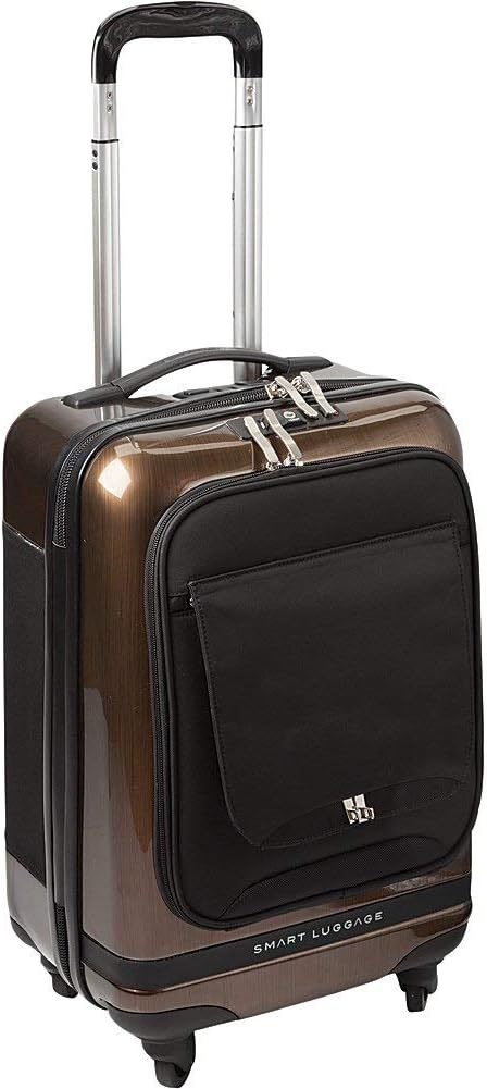 Numinous London Smart Executive 20" Cabin Luggage Case Gold Brush