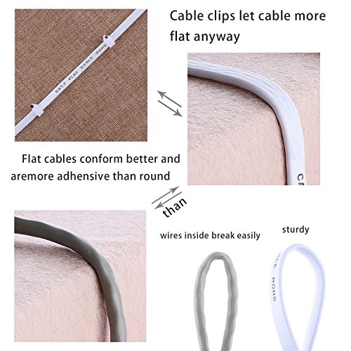 HANYUN CAT7 Double Shielded (SSTP) 10 Gigabit 600MHz Ethernet LAN Network Flat Cable High Speed Patch Cord - Built with Gold Plated & Shielded RJ45 Connectors (6.6ft/2m, White)