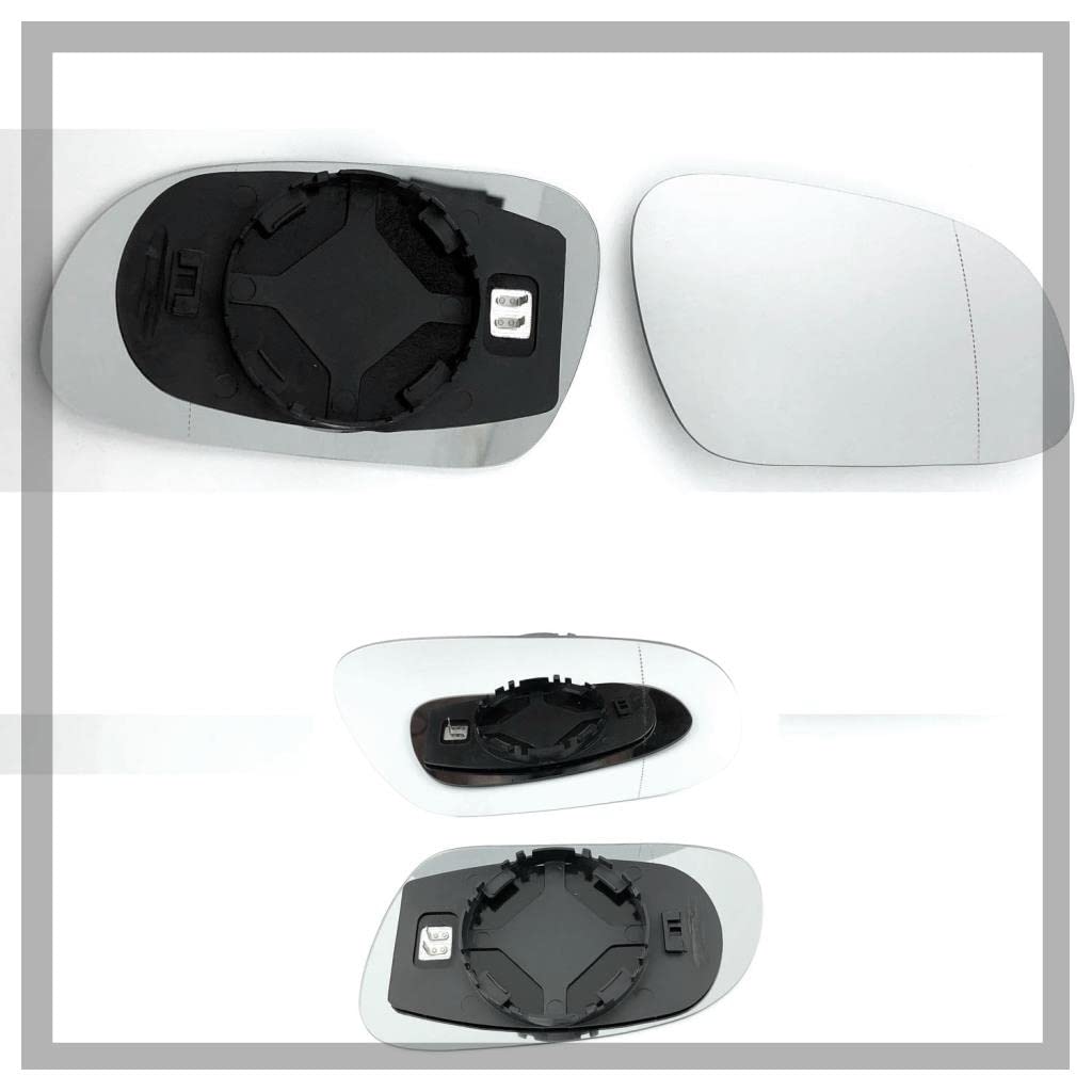 Volkswagen Fox 2003 to 2012 Non Heated, Silver Wide Angle Door/Wing Mirror Glass Including Base Plate RH