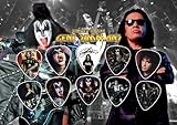 Gene Simmons Kiss 10 Guitar Picks Set Display